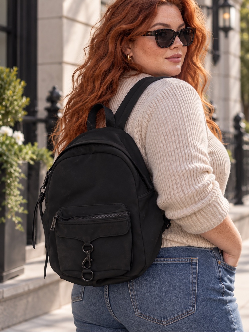 💚MAKE OFFER💚 Rebecca Minkoff Black Compact Everyday Neoprene Backpack